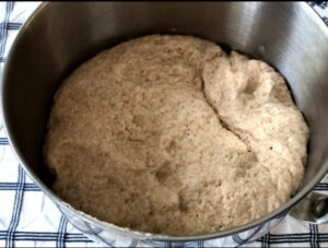 Rised pita pockets dough