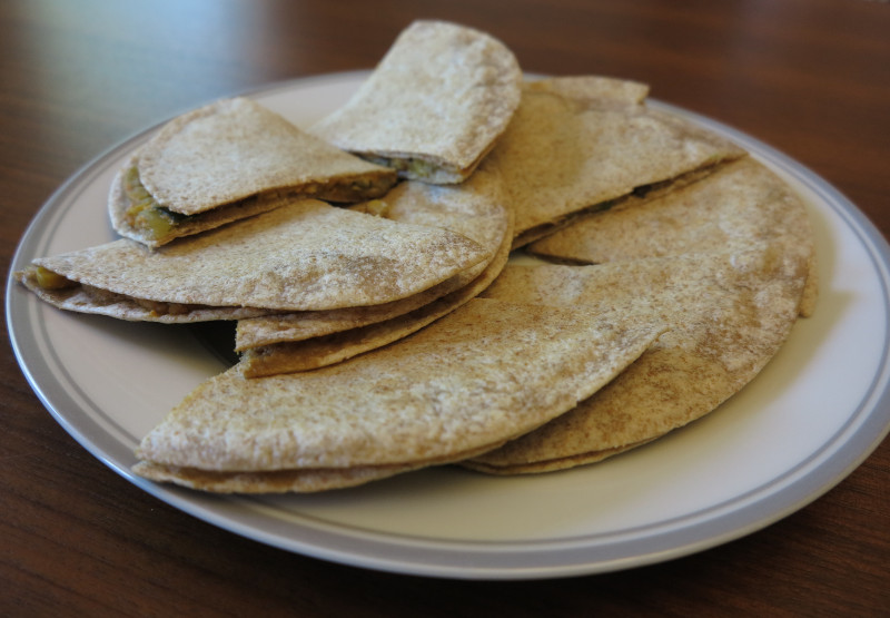 Yummadillas on white plate