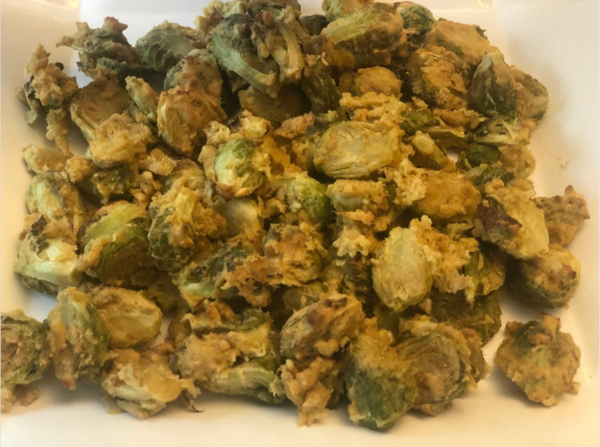 Side of roasted Brussels sprouts