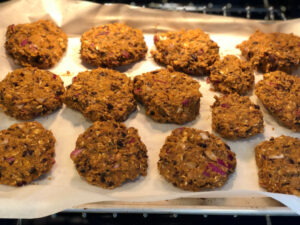 SpOBB patty on baking sheet before baking