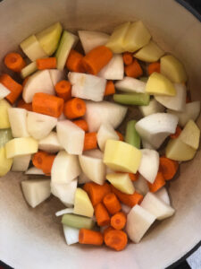 veggies in dutch oven