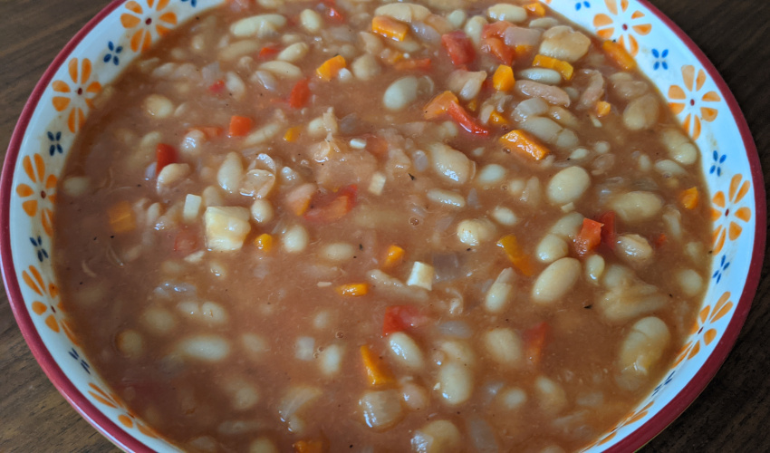 Mimi's beans on a plate