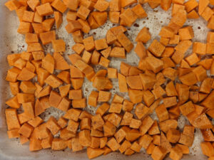 sweet potatoes oven rack for greek bowl